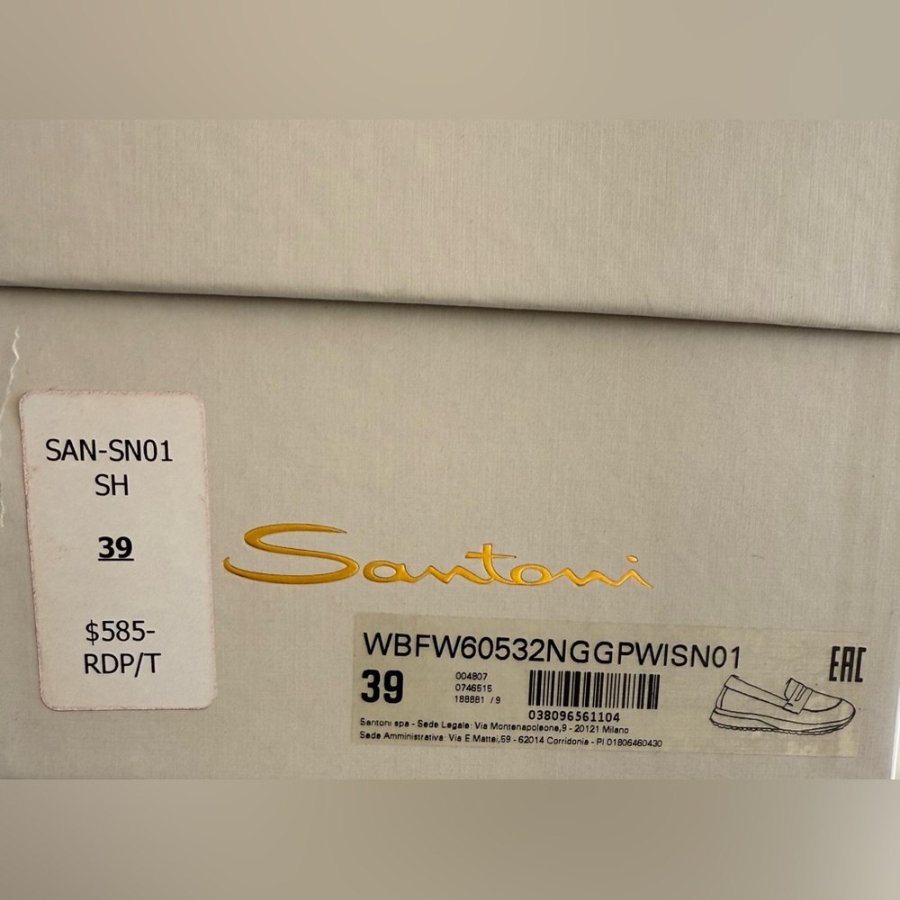 Santoni shearling lined Loafer/Sneaker - Picture 4 of 4